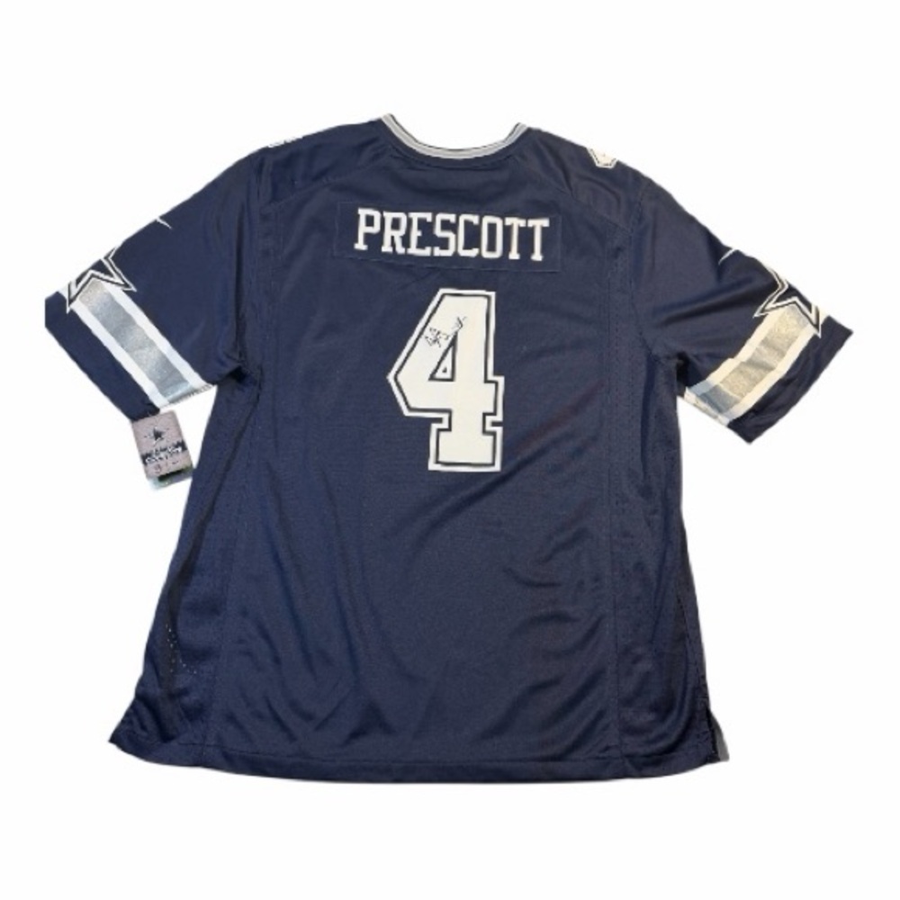 Nike NFL Dallas Cowboys Men's Navy Dak Prescott #4 Game Jersey, XX-Large NWT